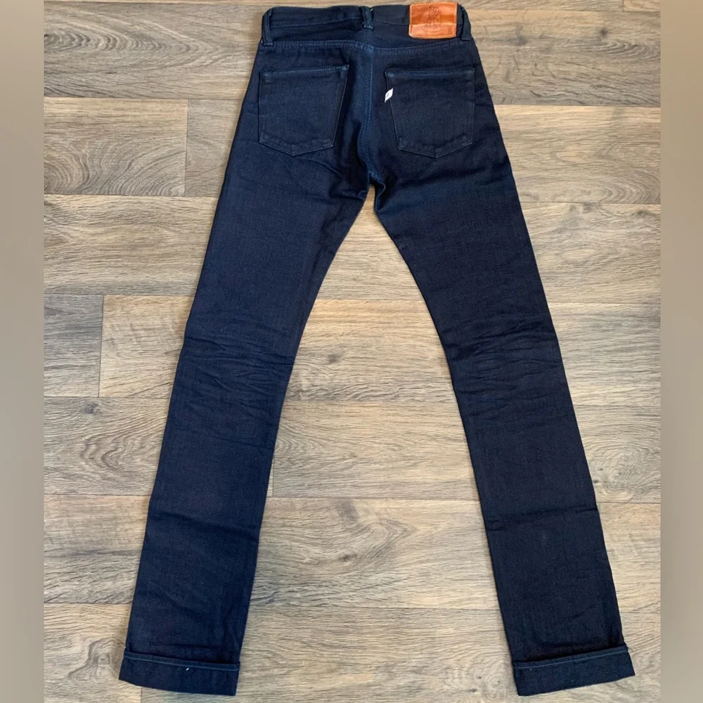Pure Blue Japan/ Syoaiya Co. XX-007 Double Indigo Slim Straight Raw - Picture 2 of 4